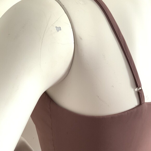 Lulu’s Dress Reinette Faux Wrap Tulip Hem Midi Spaghetti Strap Mauve Purple XL - Picture 8 of 11